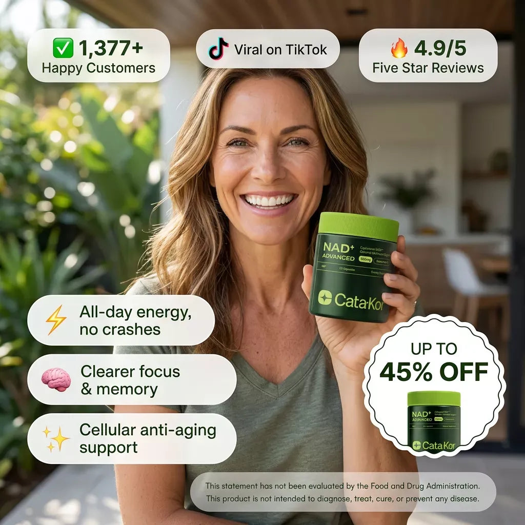 Cata-Kor NAD+ Advanced - NAD Supplement with Resveratrol