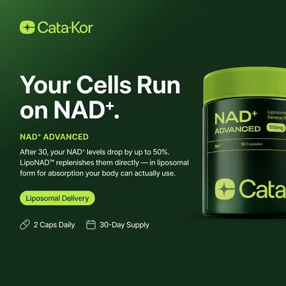 Cata-Kor NAD+ Advanced - NAD Supplement with Resveratrol